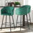 Upholstered Counter Stool with Metal Frame-70312024