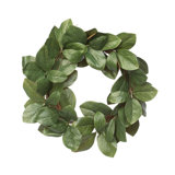 Faux Magnolia Polyester 26'' Wreath
