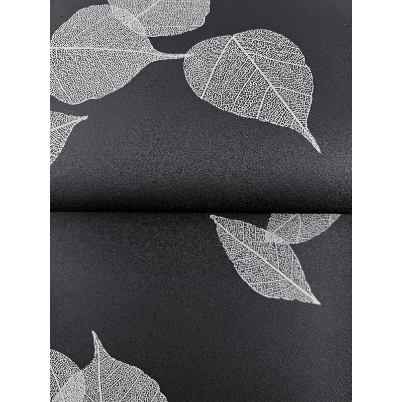 Papier peint feuilles de gula, Noir, noir, noir, noir