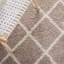 Tapis géométrique ivoire / brun-1735865324