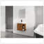 Meuble-lavabo mural de qualité supérieure 24 po avec lavabo en céramique blanche et porte à fermeture en douceur, emballage KD