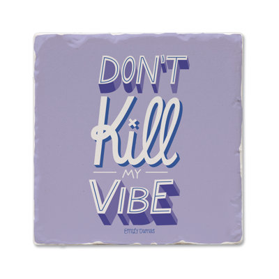 My Vibe Single Tumbled Tile Coaster Create Your Own Collection