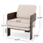 Fauteuil l 27 po en polyester-2109931322