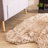 Diller Light Brown Faux Sheepskin Fur Machine Washable Shag Fluffy Area Rug-920356449