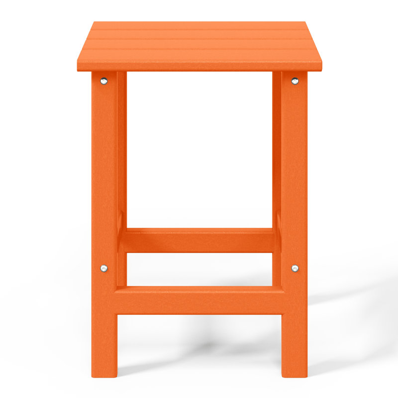 Chaise Adirondack pliante en plastique pour 2 personnes avec table Laguna, Orange