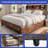 Pumilia Bookcase Bed with Drawers and Shelves-800147192