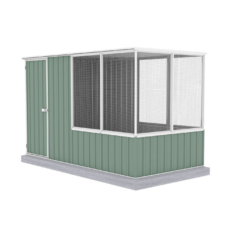 Absco Poultry Paradise Absco with Chicken Run, 70.8" H x 60" W x 116.4" D