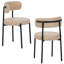 Chaise d'appoint rembourrée en molleton Teddy-1575810206