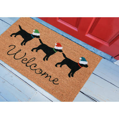 Dachshund Snow Merry Christmas Doormat - Pet Welcome Mats