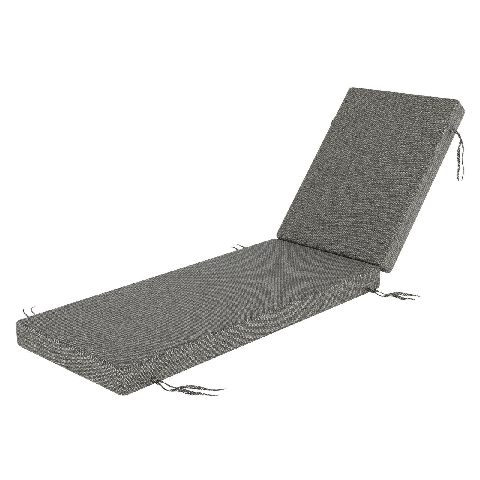 Lani Sunbrella Outdoor Chaise Lounge Cushion, 21" W x 78" D, Sunbrella Bliss Smoke