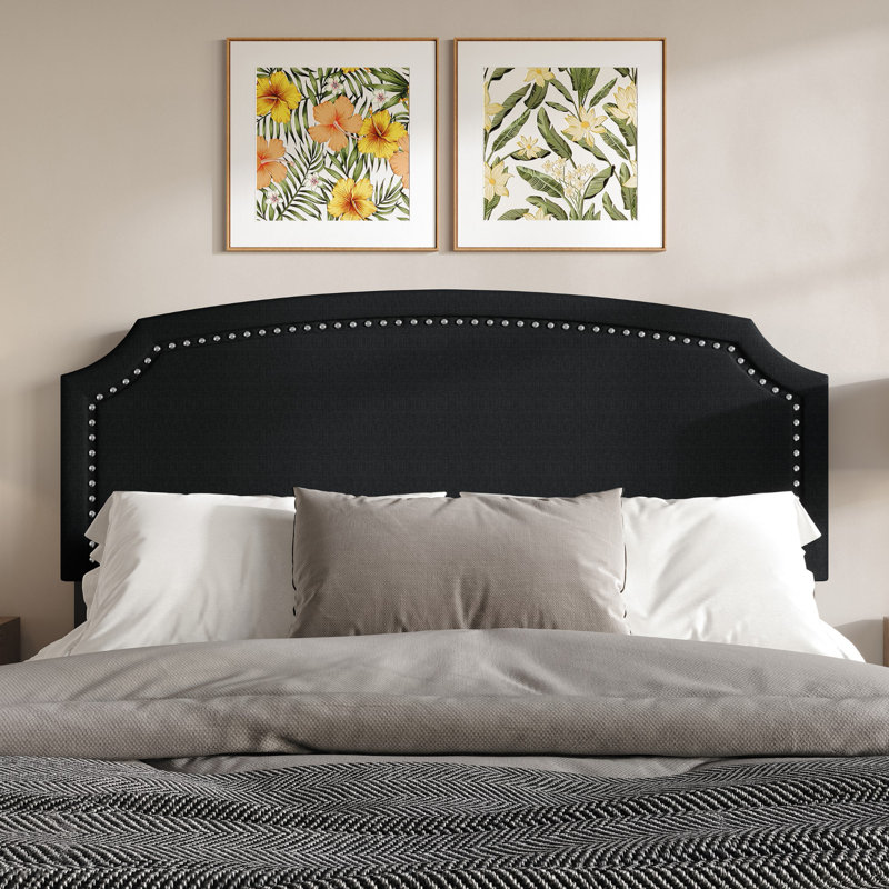 Richards Upholstered Headboard, Twin, Black