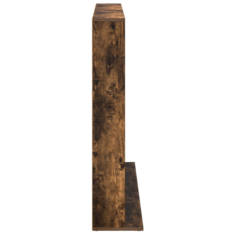 97.5 cm H Media Shelves, Smoked Oak