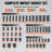 Impact Sockets Set 59pcs 6-Point 3/8" & 1/2" Drive Bit Ratchet