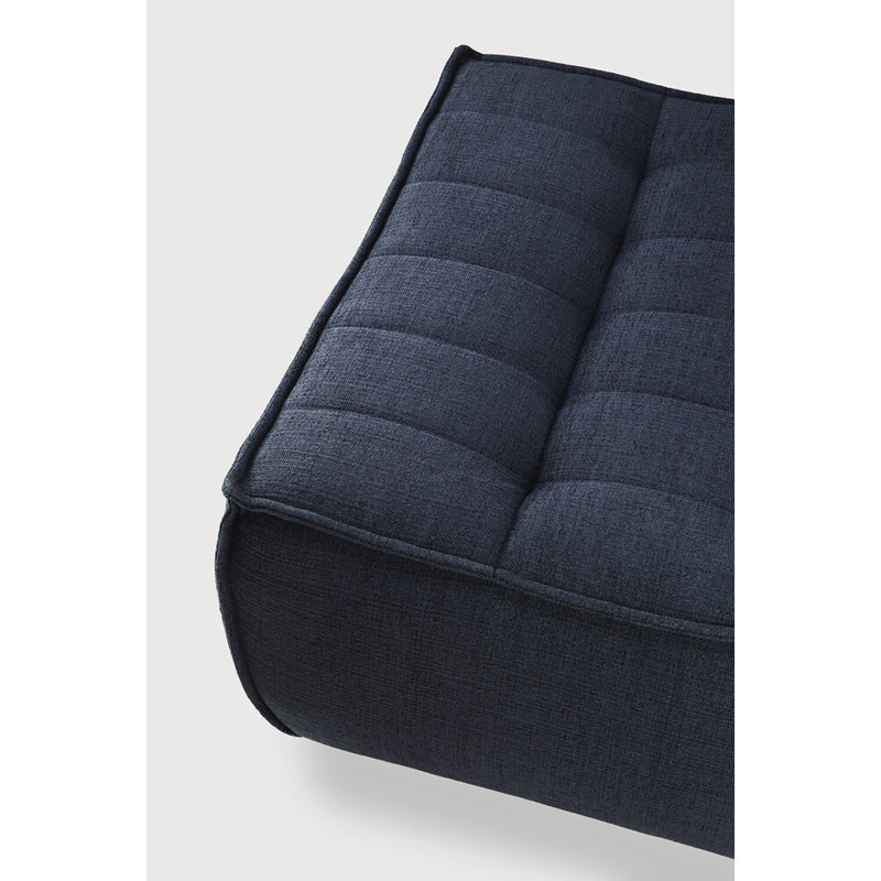 N701 Square Ottoman, Dark Blue