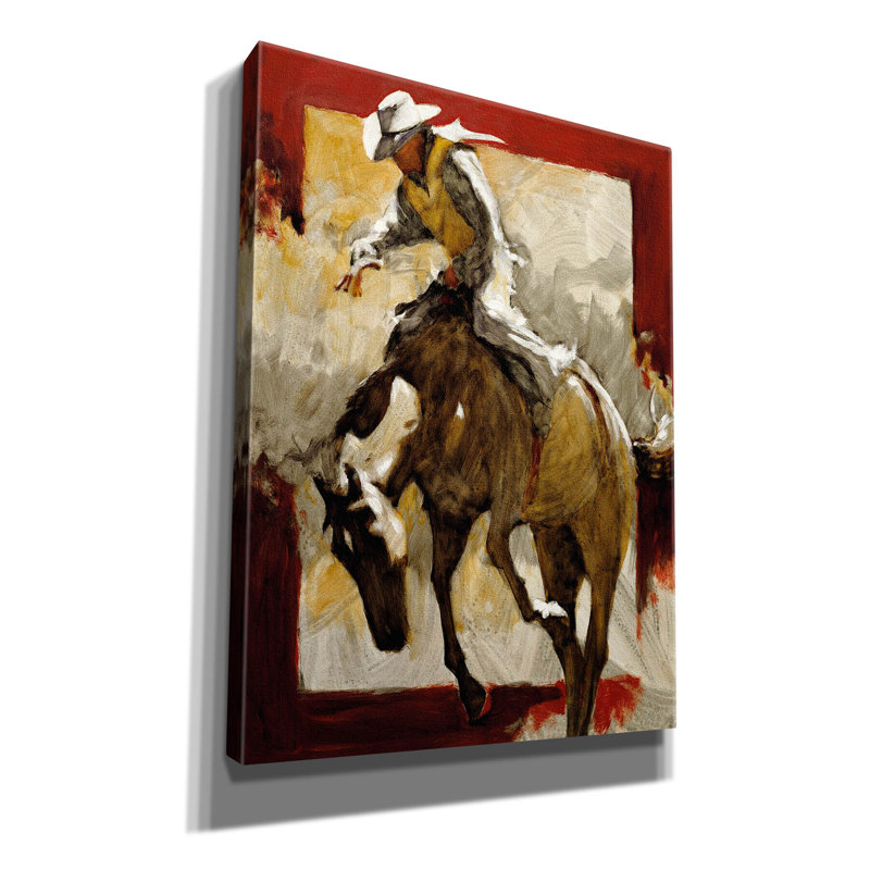 «Syverson Countdown In Red On Canvas» par J.E. Knauf, reproduction, H 16 po x l 12 po x P 0,75 po