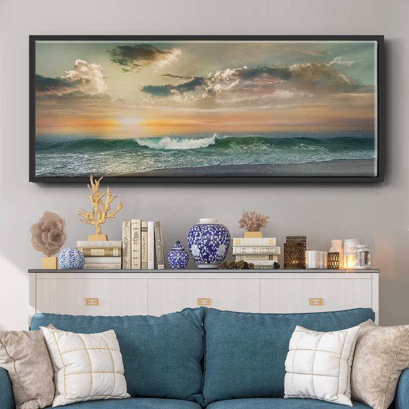 Sundown- Framed Canvas, 20" H x 50" W
