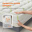 Protège-matelas Molley, surmatelas épaissi avec rembourrage en viscose de fibre de bambou, respirant, doux et rafraîchissant-119619535