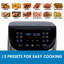 Friteuse à air numérique 8 pte avec 12 réglages de cuisson Kenmore, acier inoxydable Kenmore