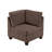 Black Coffee Modular - 3Pc, Linen-Like Fabric Chair Allure, Wood Frame 3Pc In Coffee, ,-1977295043