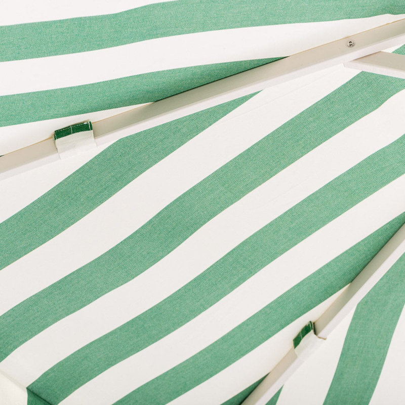 Market 84'' W Umbrella, Green/White