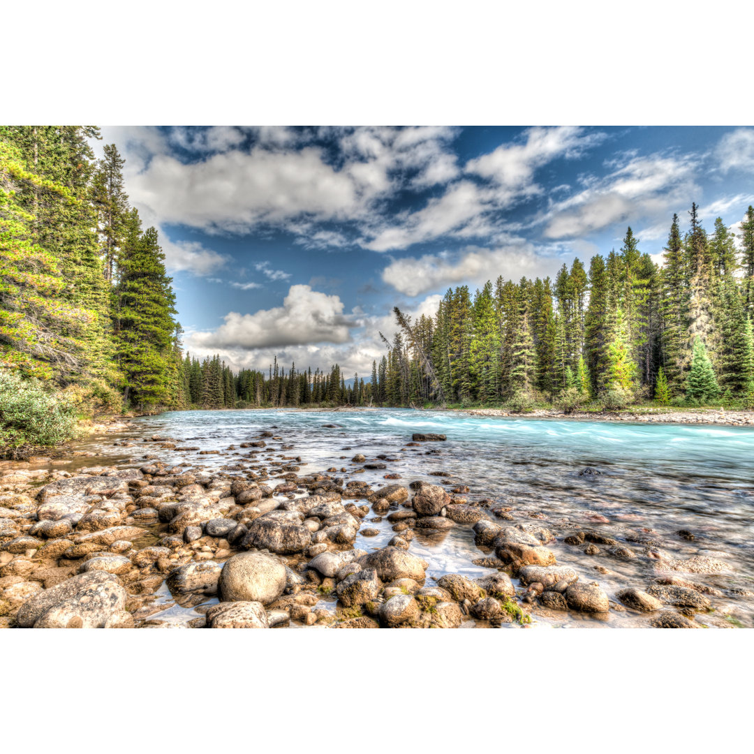 Bow River - Kunstdrucke auf Leinwand ohne Rahmen