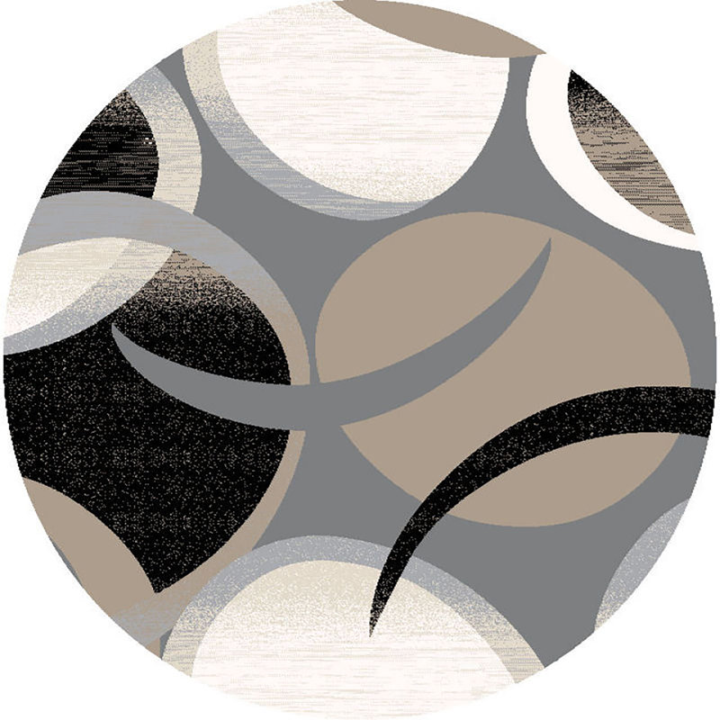 Mccampbell Abstract Indoor Rug, Round 6'6''