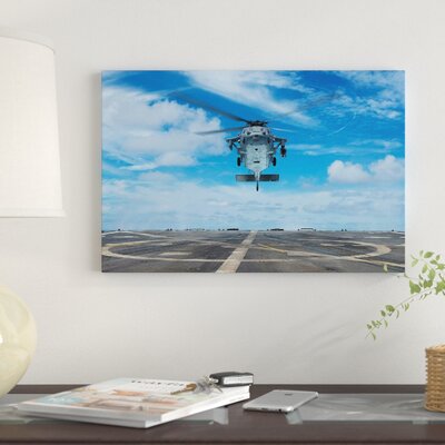 A US Navy MH-60S Seahawk Helicopter Prepares to Land' Photographic Print on Canvas -  East Urban Home, 20899680B15D4E6982FEE382C17DA5B3