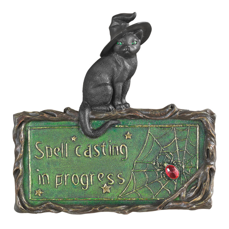 Witch's Cat Spell-Casting Sign