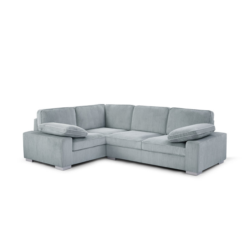 5 Seater Sofa, Grey Velvet