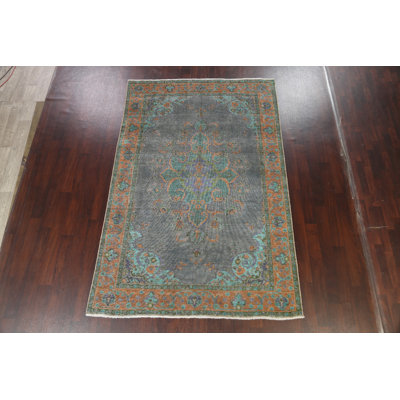 Kaelene One-of-a-Kind 9'9'' X 6'5'' 1950s Wool Area Rug in