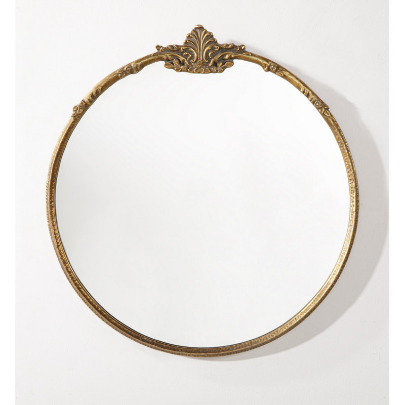 Aquira Round Metal Mirror