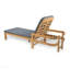 Chaise longue d'extérieur en acacia