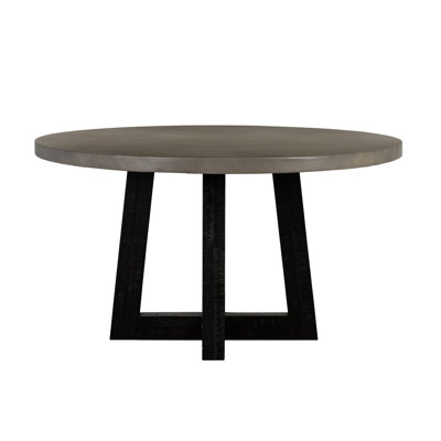 Braem Round Solid Wood Top Dining Table