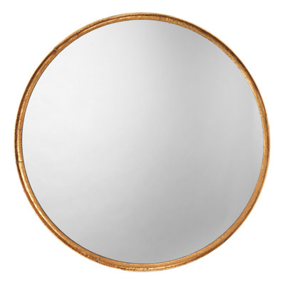 Refined Round Iron Mirror
