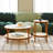 Modern Farmhouse Living Room Coffee Table Set, Stylish And Elegant Nesting Round Wooden Table,Side End Table Set For Living Room,Bedroom-1Pc End Table
