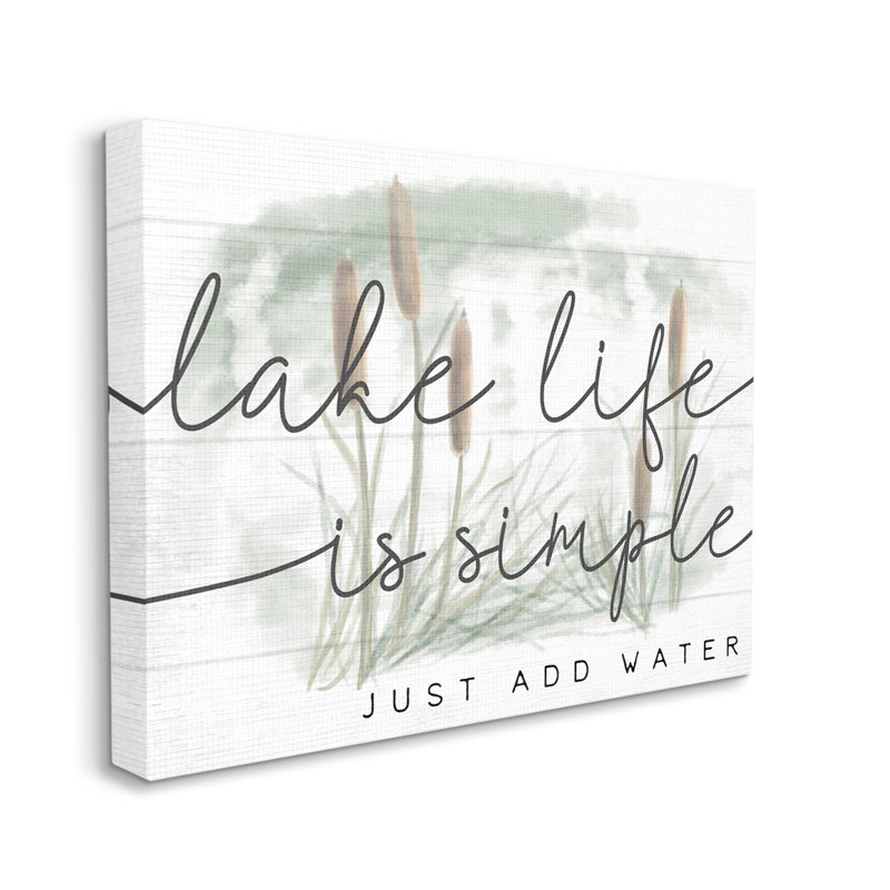 Plantes aquatiques à quenouilles Lake Life, Toile tendue, H 24 po x l 30 po