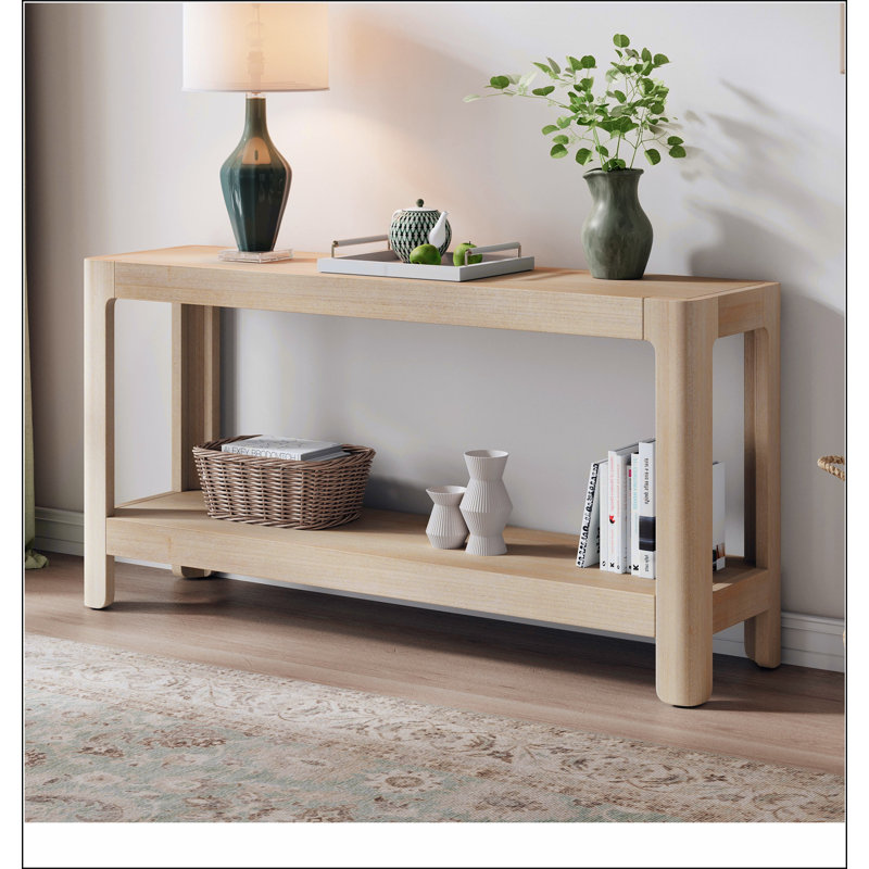 Console Mirod Modern Farmhouse, Naturel