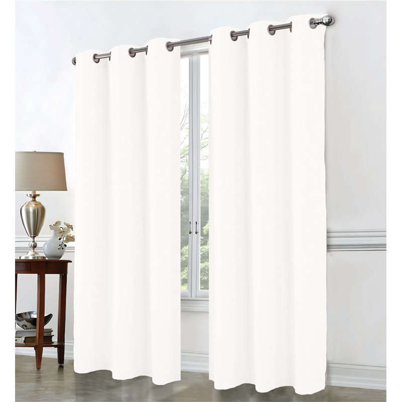 Ensemble de rideau Cosmo Shimmer, Blanc