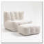 Fauteuil à billes rembourré avec repose-pieds-2063047330