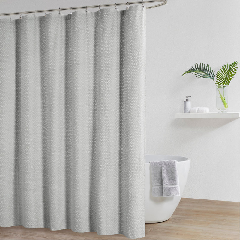 Rideau de douche Matelasse, Gris