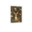 Décoration murale d'intérieur en toile de cerf wapiti brune et brune 24 x 18 po