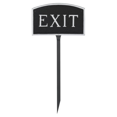 Exit Statement Garden Sign
