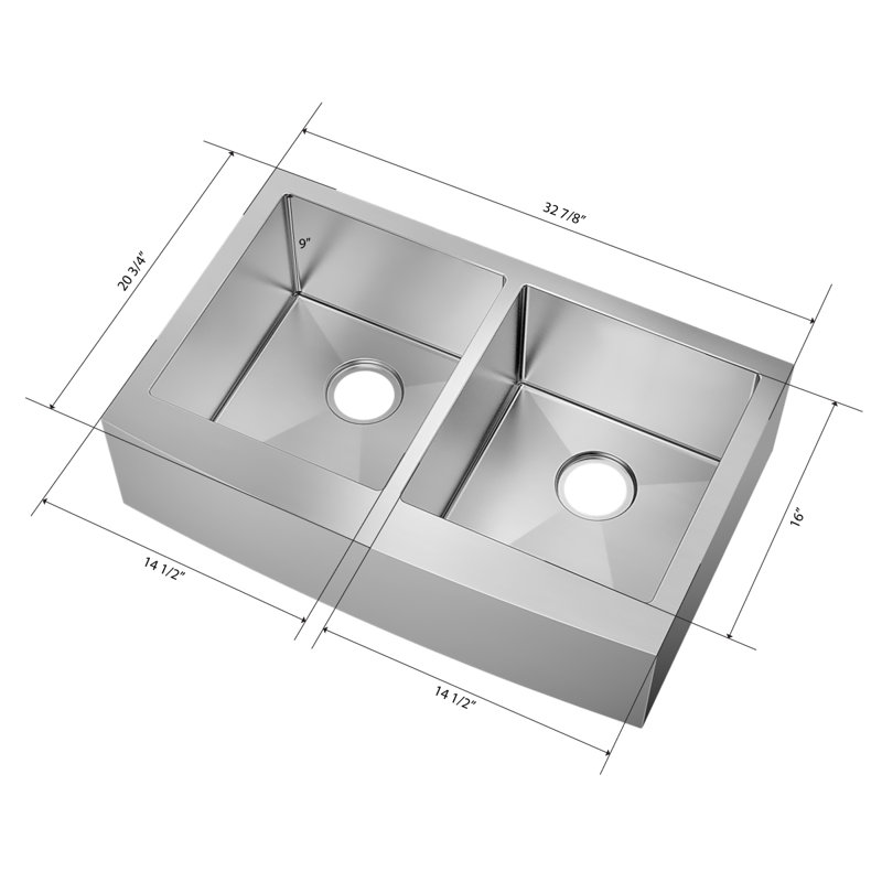 Évier de cuisine à double cuve en acier inoxydable