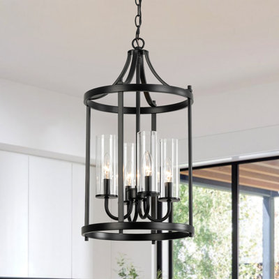 Lustre cylindrique moderne à 4 lumières Sparklet