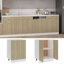 Armoire inférieure vidaXL Chêne Lyon Sonoma 60 x 46 x 81,5 cm-523471228