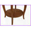 Table basse à finition noyer avec pieds en cabriole - beaucoup de rangement et amp; Gain de place pour le salon