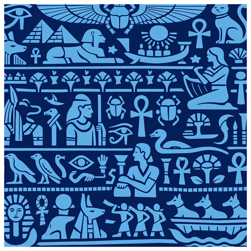 Édredon Hiéroglyphes égyptiens, King