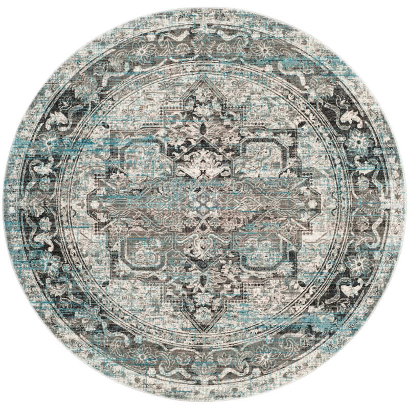 Idriss Performance Oriental Rug, Round 6'7"