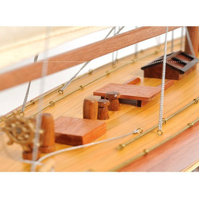Enterprise Sailboat Schooner Yacht Model