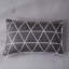 Housse de coussin géométrique en microfibre